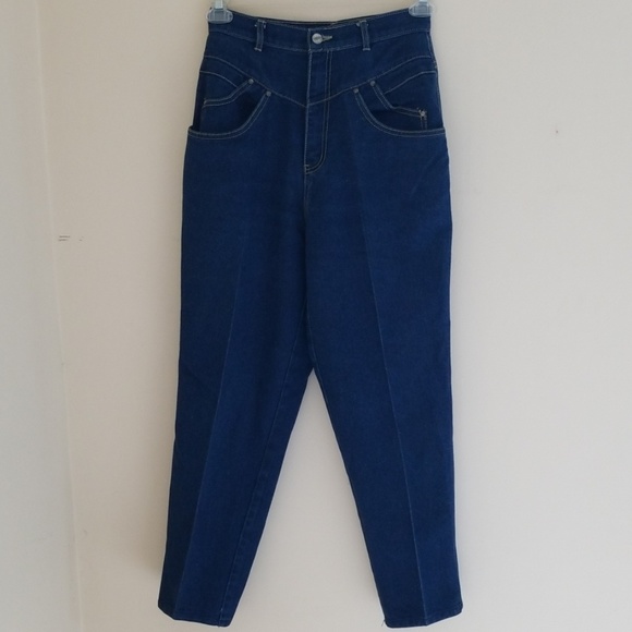 Vintage P.S. Gitano High Waist Mom Wedgie Jeans - Picture 2 of 6